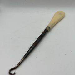 Antique bone handle button hook