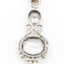 White Quartz And Cubic Zirconia Sterling Silver Pendant Image 3