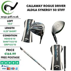 Callaway Rogue Driver / 10.5 Degree / Aldila Synergy 50 Stiff