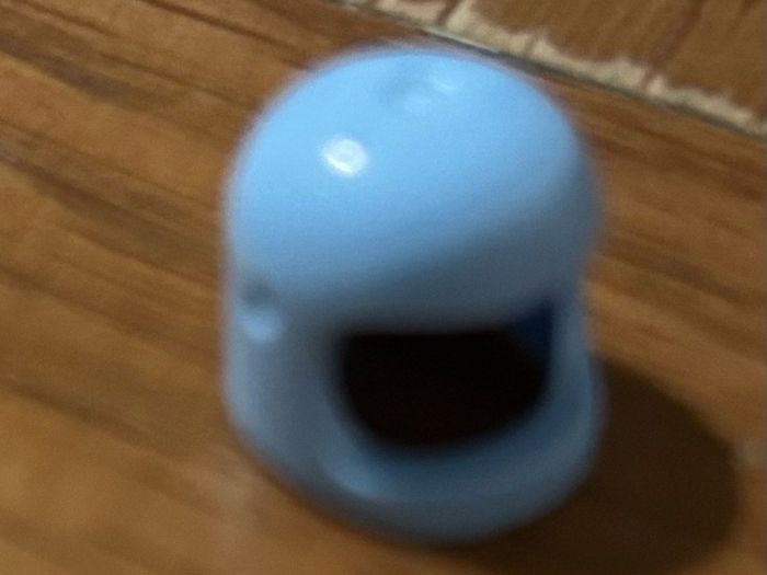 Lego spaceman helmet light blue