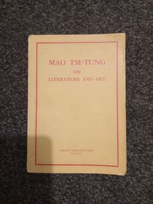 MAO TSE TUNG on literature and art