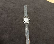 Retro Beautiful Ladies All Stainless Steel Quartz Watch Swatch Irony