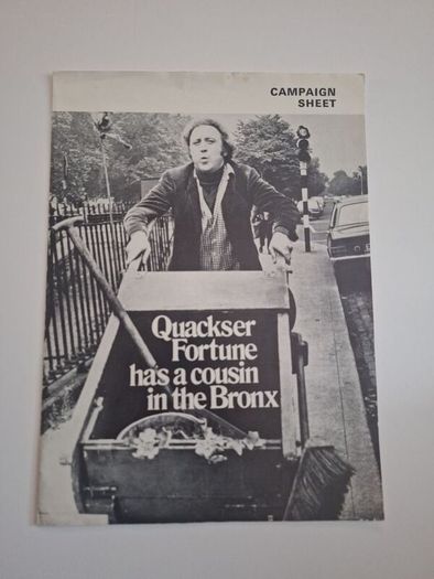 1970 Quackser Fortune Has A Cousin In The Bronx Press Kit/Pressbook Gene Wilder