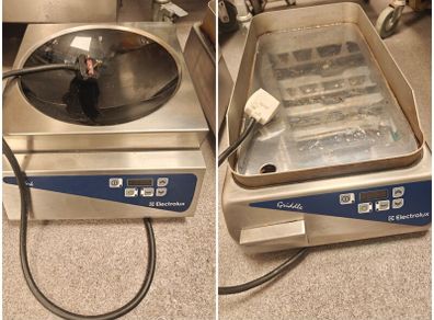 Catering equipment electrolux wok & flattop