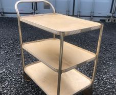 Vintage Mid-Century 3-Tier Drinks Trolley