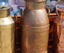 Continental Copper Milk Churn