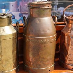 Continental Copper Milk Churn
