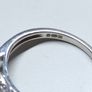 Vintage 9ct White Gold Cluster Ring  Size 51.5 Image 9