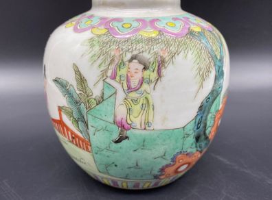 Chinese Ginger Jar Early 20th Century Famille Vert