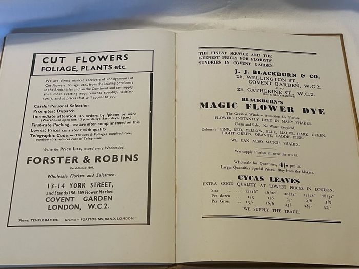 Antique book , 1948, Floristry a complete guide to the establishment and management of the modern flower shop, lockwood press ltd, london
