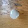 Cream Ceramic Knobs x 4 for Sale Image 3