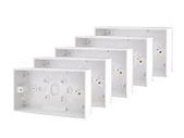 2 Gang White Surface Boxes - Quanttity 10 Units