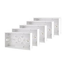 2 Gang White Surface Boxes - Quanttity 10 Units