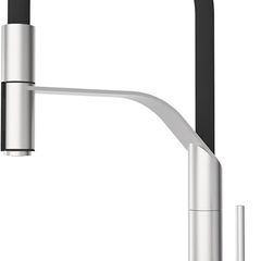 Kitchen Tap, Kitchen Mixer Taps with Pull Out Sprayer, Swivel Single Handle High Arc Pull Down Stainless Steel Sink Faucet, Mixer Taps 1 Hole Lever Sink Tap, Brushed Nickel