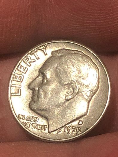 Error 1979 D Dime "Filled D"
