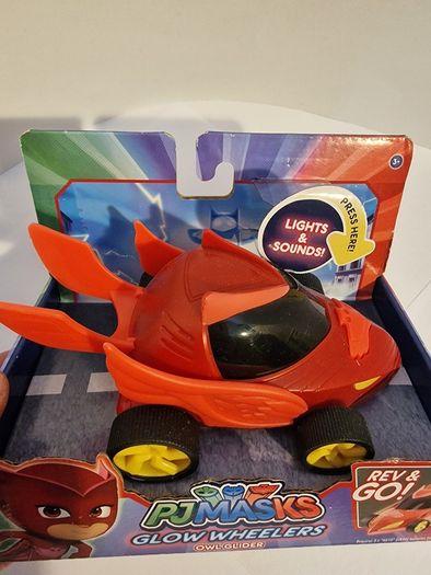 PJ Masks Glow Wheelers Owlette Owl Glider Vehicle - Lights & Sounds
