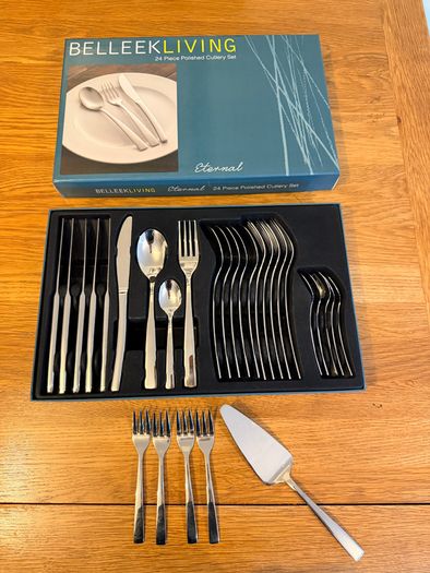 Belleek Living "Eternal" 29-Piece Stainless Steel Cutlery Set