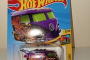 2018 Hot Wheels Treasure Hunt HW Art Cars 8/10 KOOL KOMBI Purple w/Red-Blue Whls