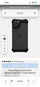 Arc Pulse half case for base iPhone 15