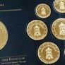 Vatican Sede vacante 2013 essai Specimen pattern coins set Gold & Rhodium gilt 1 of only 2000 sets Image 4