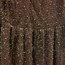Mango Brown Glitter Hand Beaded Maxi Backless Dress size 10 Image 2