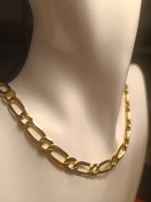 Hard Gold Plated Sterling Silver Italian Made Chain
