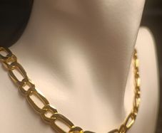 Hard Gold Plated Sterling Silver Italian Made Chain
