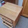 solid oak bedside locker, one only Image 10