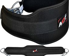 Dip Belt for Weightlifting | Weight Belt with 36" Heavy Duty Steel Chain | Neoprene Padded Back Support Gym Lifting Belt for Powerlifting, Bodybuilding, Exercise, Fitness & Pull ups Workout