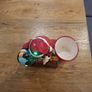 Santa Ceramic Flashing Light plays tunes and small plant holder Image 6