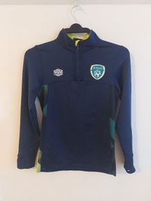 ireland football halfzip top