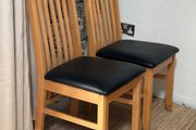 Solid wood dining chairs