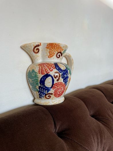 Moorland Pottery Rare Kate Malone Wall Mounted Sponge ware Jug