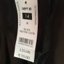 New Black Satin with Swirl Print, Size14 skirt pleated at the front Image 5