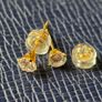Lab grown diamond round stud earrings in 18k gold Image 8