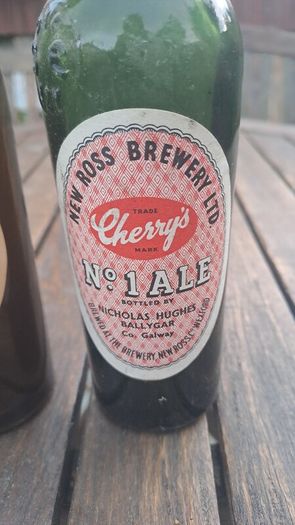 Pair of Vintage Cherry's Ale Bottles fBrewed in Droghada & New Ross