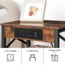 2 Wooden Bedside Table with Charging Station Image 7
