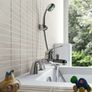 Bath Shower Mixer Tap Bathroom Chrome Bath Taps Shower Single Lever Image 4