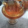 A Gorgeous Vintage 2piece Vintage Carnival Glass Set Image 2