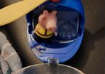 Peppa Pig rare helicopter with a figure (1046)
