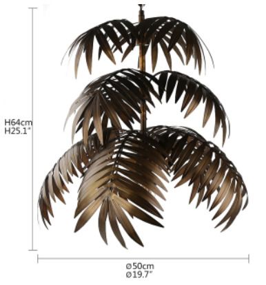 BRAND NEW Coconut tree chandelier tropical bohemian style hanging LED lights