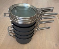 Calphalon premier 9 piece non-stick pans-like new
