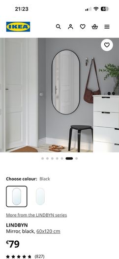 IKEA Lindbyn Mirror 120cm x 60cm