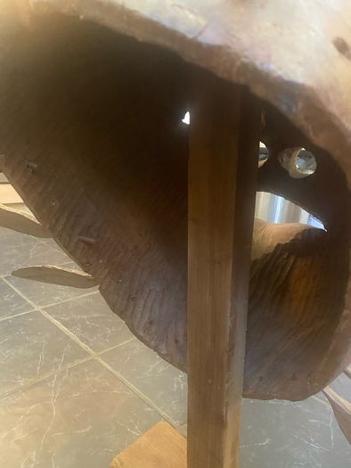 Massive mahogany head