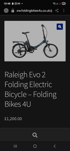 Raleigh Evo 2 Electric Folding Bike