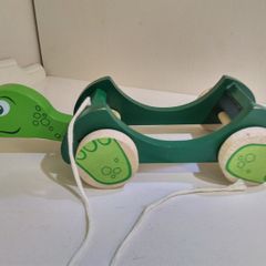 Wooden Turtle Push Toy
