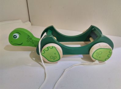 Wooden Turtle Push Toy