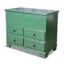 A Green Painted Pinewood Marriage Ches Image 5