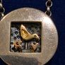 Alan Ardiff Early Bird.925 Sterling Silver 18k Yellow & Rose Gold Kinetic Bird Necklace Image 7