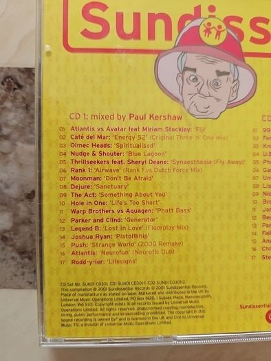 Sundissential The Album! 2CD (Hard House Classics)